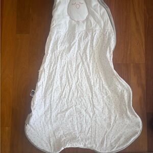 Nested Bean White and Pink Kids Pajamas Sleep Sack